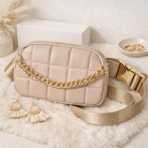 Quilted Cream Boutique Women's Belt Bag Crossbody